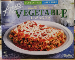 Lasagna Frozen - GF/Dairy Free Vegetable (Amy's)